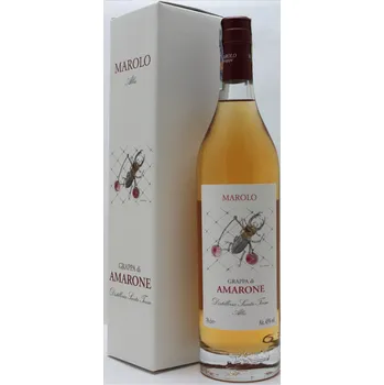 Víno Distilleria Marolo Grappa di Amarone Riserva 0,7 l 44% italská grappa z Piemonte + dárková krabička nebo taška na láhev