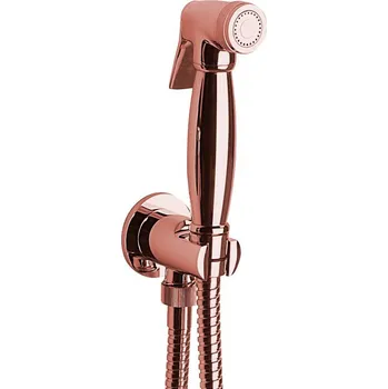 Vodovodní baterie SAPHO Bidetová sprcha retro s hadicí - růžové zlato