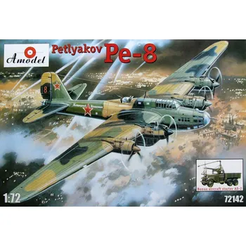 Plastikový model 1/72 Petlyakov Pe-8 (incl. aircraft starter AS-2)