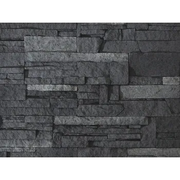 Obklad Kámen lámaný Vaspo tmavo-šedý 36x10,7cm cena za balení