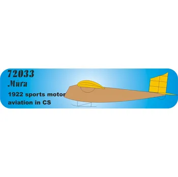 Plastikový model 1/72 Můra (1922 sports motorless aviation in CS)