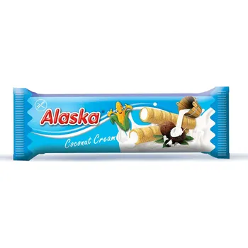 Trubičky Alaska 15g Kokos (Kukuřičné trubičky s náplní)