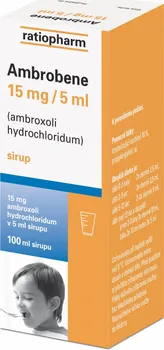 Lék na kašel, rýmu a nachlazení Ambrobene 15 mg/5 ml 100 ml