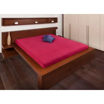 Prostěradlo Smolka froté prostěradlo bordó Rozměr: 120x200
