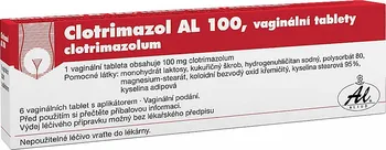 Lék na ženské potíže Clotrimazol AL 100 6 tbl. + aplikátor