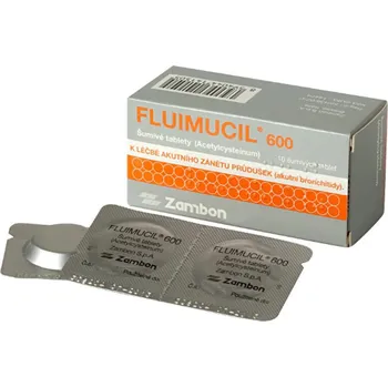 Fluimucil 600 10 tbl. Lék na kašel, rýmu a nachlazení Fluimucil 600 10 tbl.