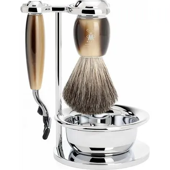 Kosmetická sada Mühle Vivo Horn Brown Mach 3 4 ks