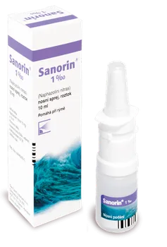 Nosní sprej Sanorin 0,1 % nosní sprej 10 ml