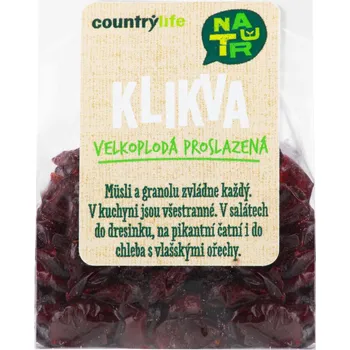 Sušené ovoce Country Life Klikva velkoplodá proslazená 100 g
