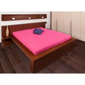 Prostěradlo Smolka froté prostěradlo tmavě růžové Rozměr: 110x200