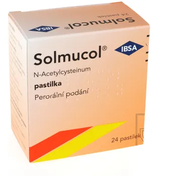 Lék na kašel, rýmu a nachlazení Solmucol 100 mg 24 pas.