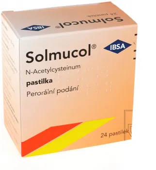 Lék na kašel, rýmu a nachlazení Solmucol 100 mg 24 pas.