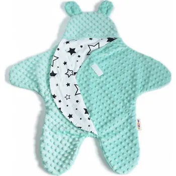 Dětské zboží Baby Nellys Kombinéza Ouškou s minky