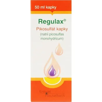 Lék proti zácpě Regulax Pikosulfat kapky gtt. 375 mg 50 ml