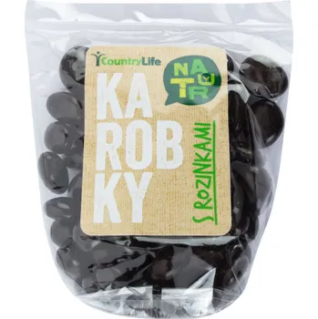 Sušené ovoce Country Life Karobky s rozinkami 100 g