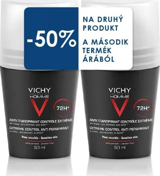 Vichy Homme M deo roll - on duopack 2 x 50 ml