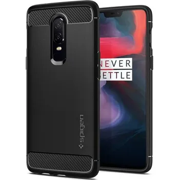 Pouzdro na mobilní telefon Spigen Rugged Armor pro OnePlus 6 černé
