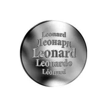 Slovenská jména - Leonard - velká stříbrná medaile 1 Oz