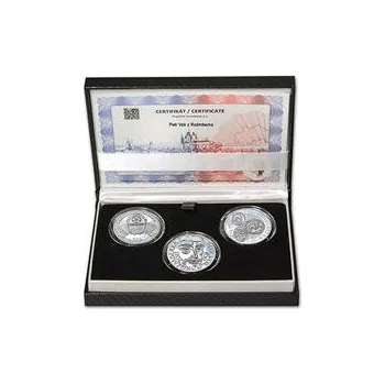 PETR VOK Z ROŽMBERKA – návrhy mince 200 Kč - sada 3x stříbro 1 Oz Proof