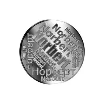Česká jména - Norbert - velká stříbrná medaile 1 Oz