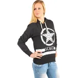 Glara Dámská sportovní mikina bez zapínání s kapucí a potiskem 196492