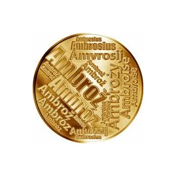 Česká jména - Ambrož - velká zlatá medaile 1 Oz