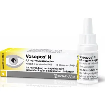 Léky na uši a oči Vasopos N 0,5 mg/ml oph. gtt. sol. 1 x 10 ml