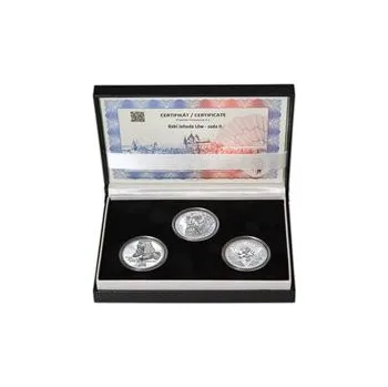 RABÍ JEHUDA LÖW – návrhy mince 200 Kč - sada II. 3x stříbro 34mm b.k. v etui