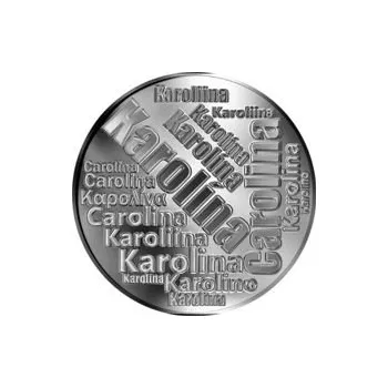Česká jména - Karolína - velká stříbrná medaile 1 Oz