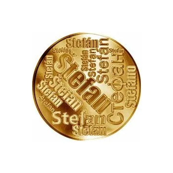 Česká jména - Štefan - velká zlatá medaile 1 Oz