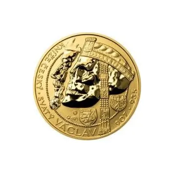 Relikvie sv. Václava - vzor 1 - 1 Oz zlato REVERSE Proof