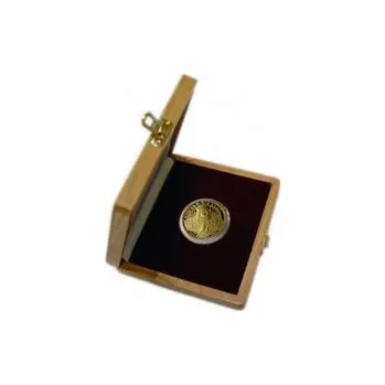 Dřevěná etue pro minci o průměru 28 mm