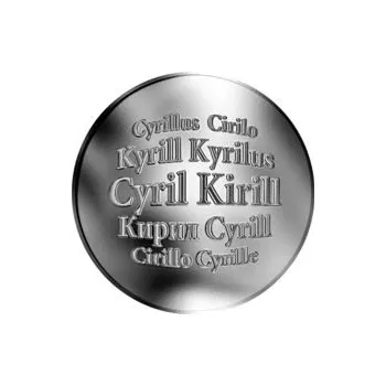 Slovenská jména - Cyril - stříbrná medaile