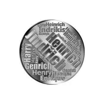 Česká jména - Jindřich - velká stříbrná medaile 1 Oz