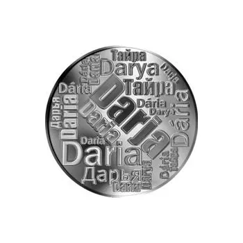 Česká jména - Darja - velká stříbrná medaile 1 Oz