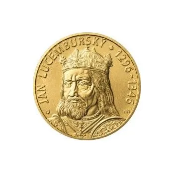 Jan Lucemburský - 720. výročí narození zlato b.k.
