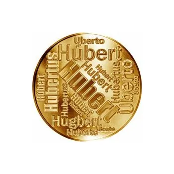 Česká jména - Hubert - velká zlatá medaile 1 Oz