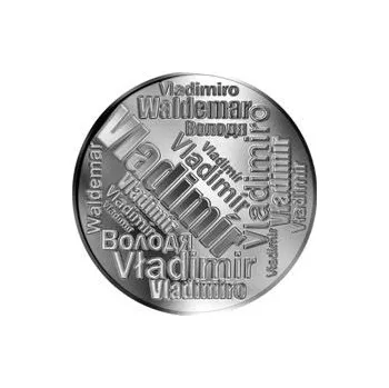 Česká jména - Vladimír - velká stříbrná medaile 1 Oz