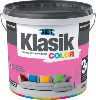 barva na zeď HET Klasik Color 1,5 kg