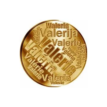 Česká jména - Valérie - velká zlatá medaile 1 Oz