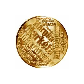 Česká jména - Markéta - velká zlatá medaile 1 Oz
