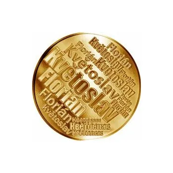 Česká jména - Květoslav - velká zlatá medaile 1 Oz