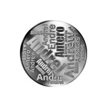 Česká jména - Andrej - velká stříbrná medaile 1 Oz