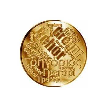 Česká jména - Řehoř - velká zlatá medaile 1 Oz