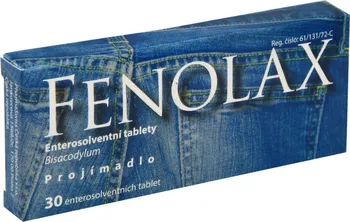 Lék proti zácpě Fenolax 30 x 5 mg