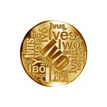 Volný čas Česká jména - Ivo - velká zlatá medaile 1 Oz