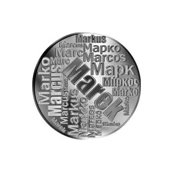 Česká jména - Marek - velká stříbrná medaile 1 Oz