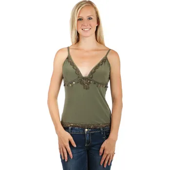 Glara Netradiční zdobené dámské tílko 129178