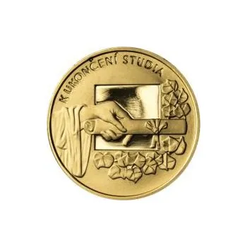 Volný čas K ukončení studia 25 mm zlato Proof
