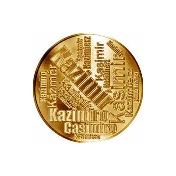 Česká jména - Kazimír - velká zlatá medaile 1 Oz